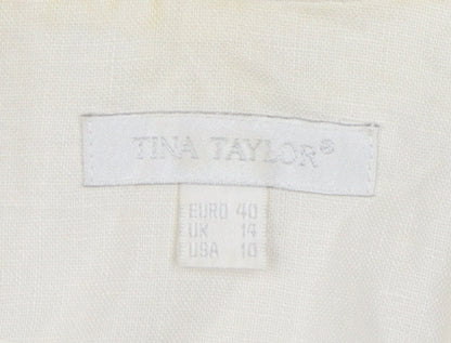 Womens UK Size 14 Tina Taylor Ivory Basic Jacket