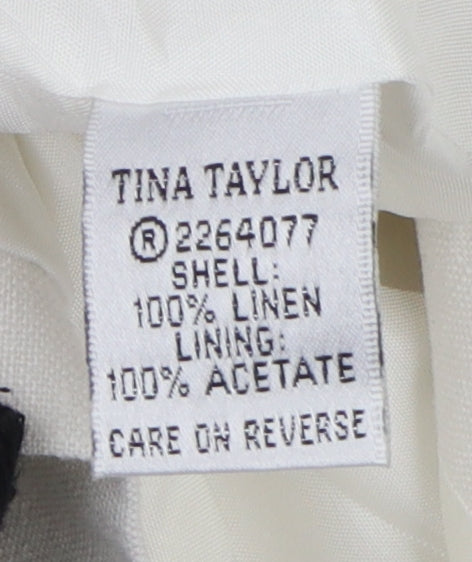Womens UK Size 14 Tina Taylor Ivory Basic Jacket