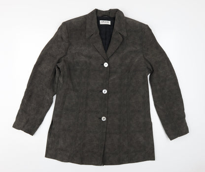 Womens UK Size 12 Olsen Brown Basic Jacket