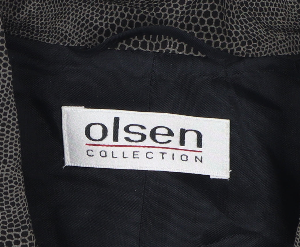 Womens UK Size 12 Olsen Brown Basic Jacket