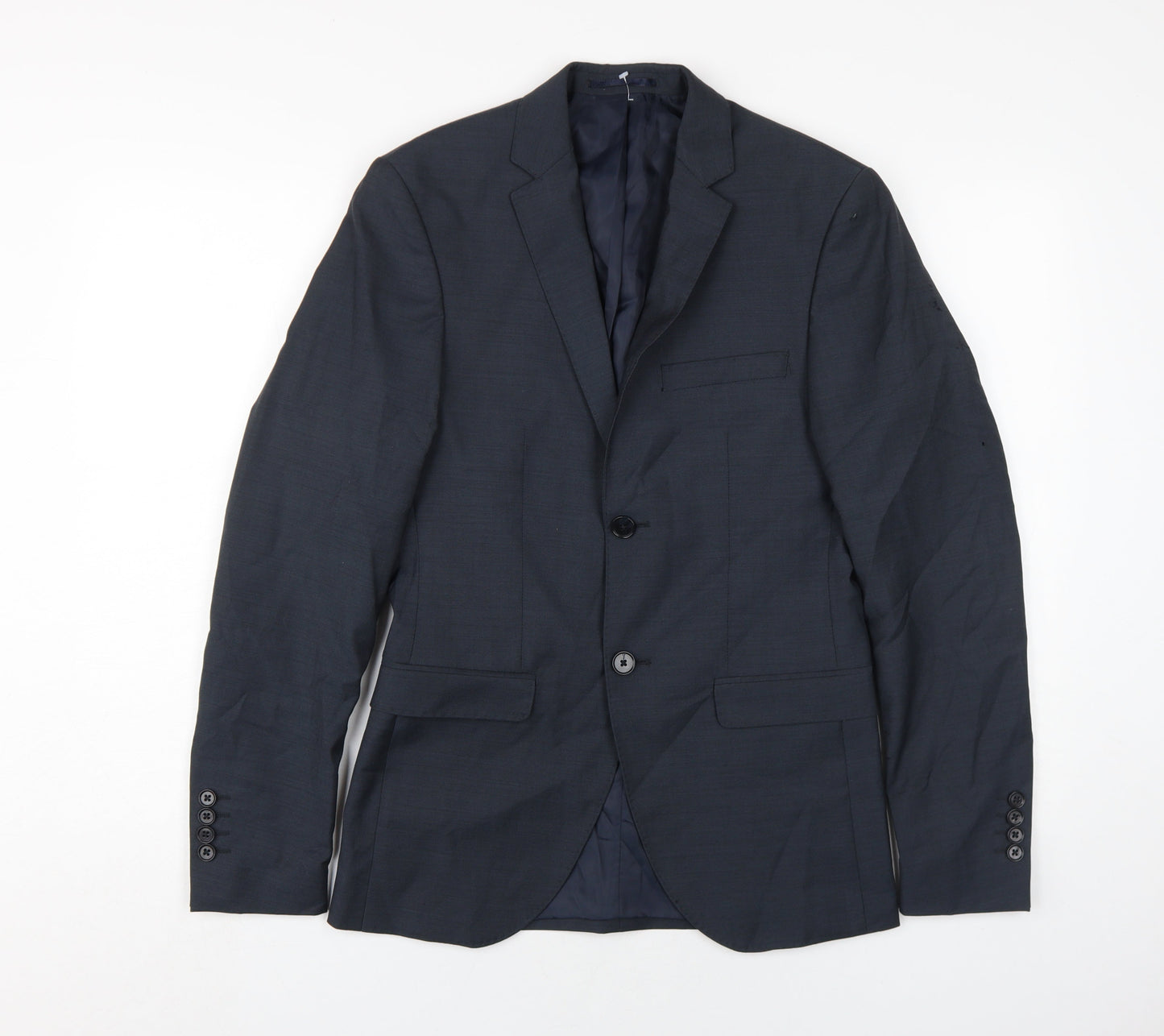 Mens UK Size 42 JACK & JONES Regular Blue Suit Jacket