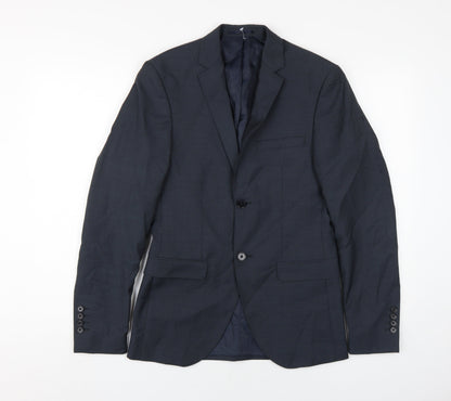 Mens UK Size 42 JACK & JONES Regular Blue Suit Jacket