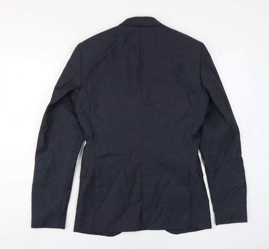 Mens UK Size 42 JACK & JONES Regular Blue Suit Jacket
