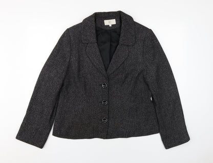 Womens UK Size 16 CC Black Basic Jacket