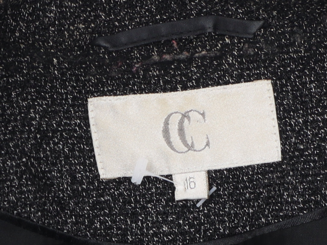 Womens UK Size 16 CC Black Basic Jacket