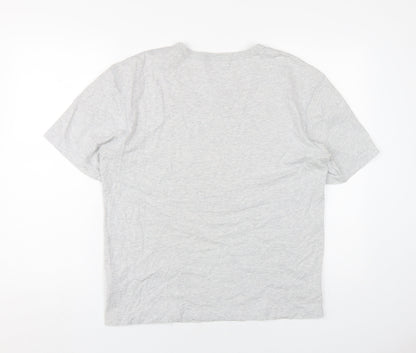 Adidas Unisex Grey T-Shirt M Crew Neck Casual