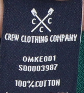 Men's Crew Clothing Green Polo Shirt L Casual Summer