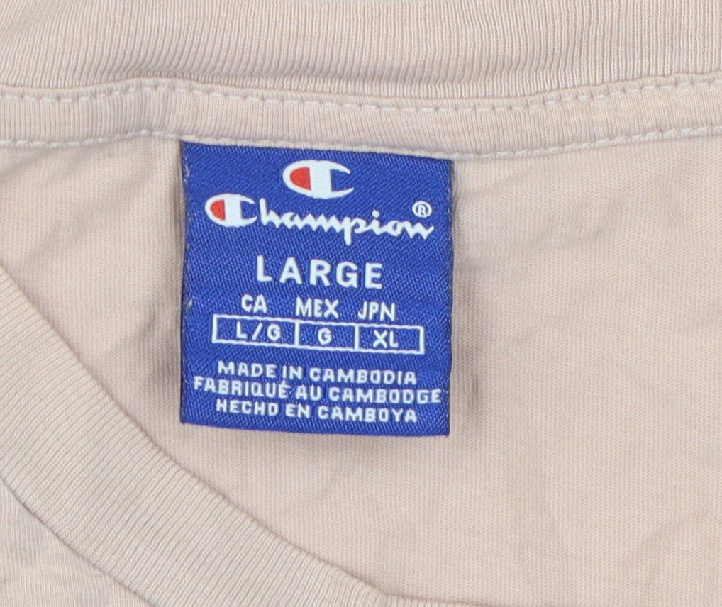 Mens UK Size L Champion Beige  T-Shirt