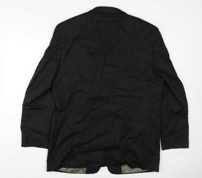 Mens UK Size 44 Pierre Cardin Regular Black Suit Jacket