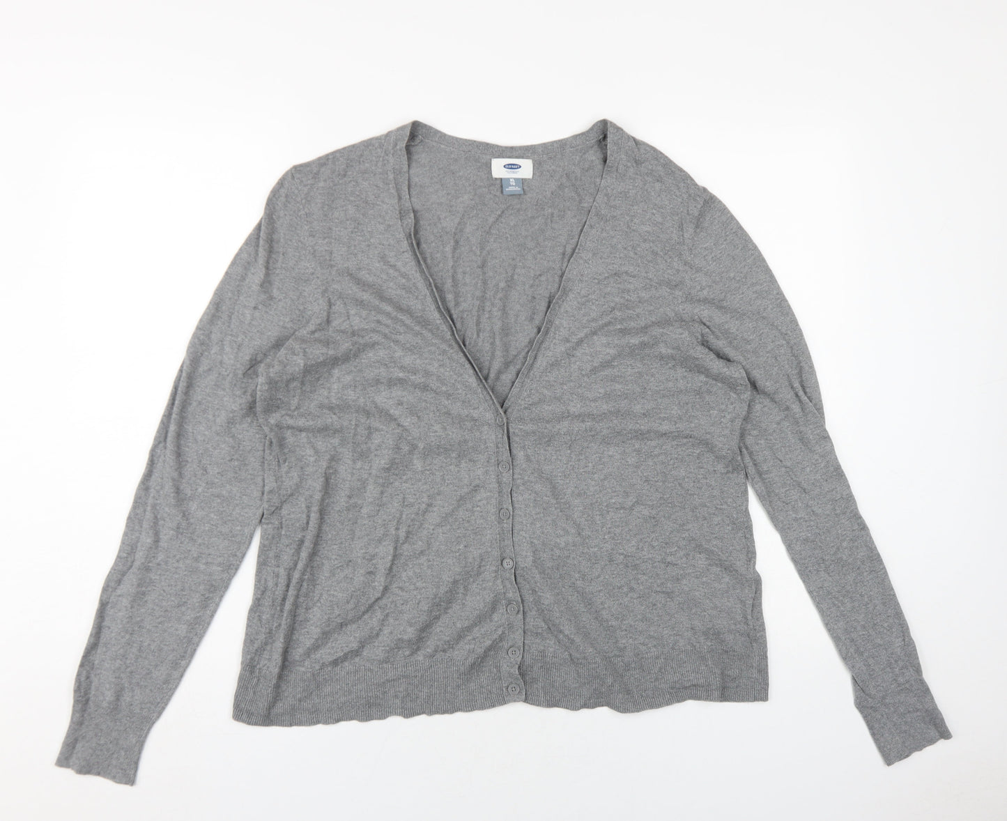Womens UK Size XL Old Navy Grey Cardigan Jumper