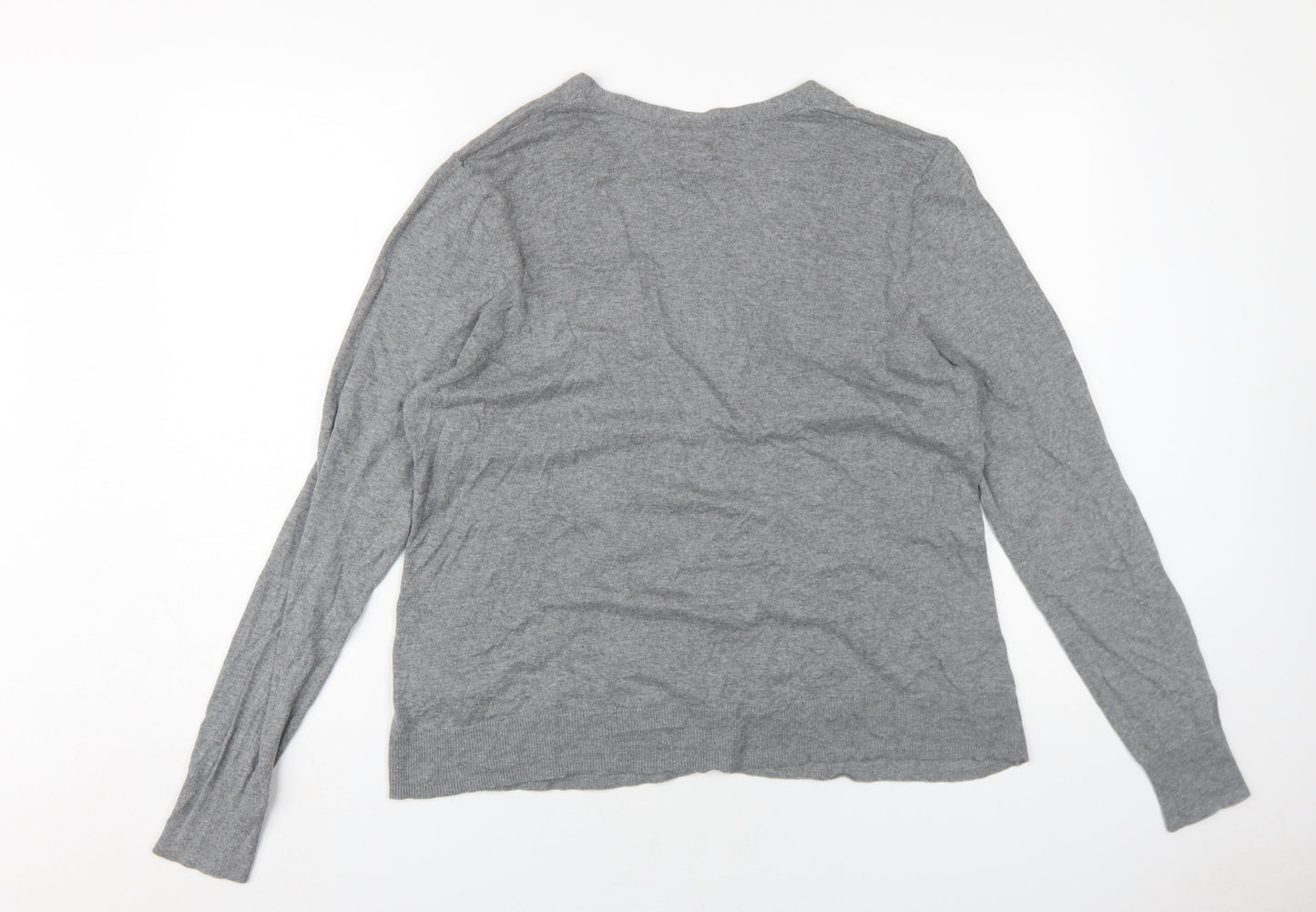 Womens UK Size XL Old Navy Grey Cardigan Jumper