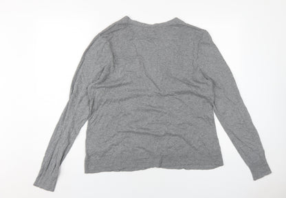 Womens UK Size XL Old Navy Grey Cardigan Jumper