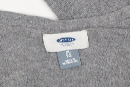 Womens UK Size XL Old Navy Grey Cardigan Jumper