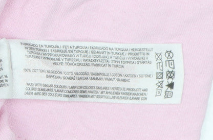 Unisex Adults UK Size M Keith Haring Pink Cropped T-Shirt