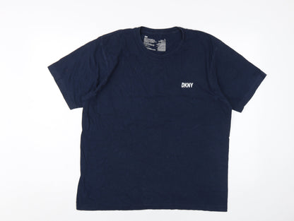 Mens UK Size L DKNY Blue  T-Shirt