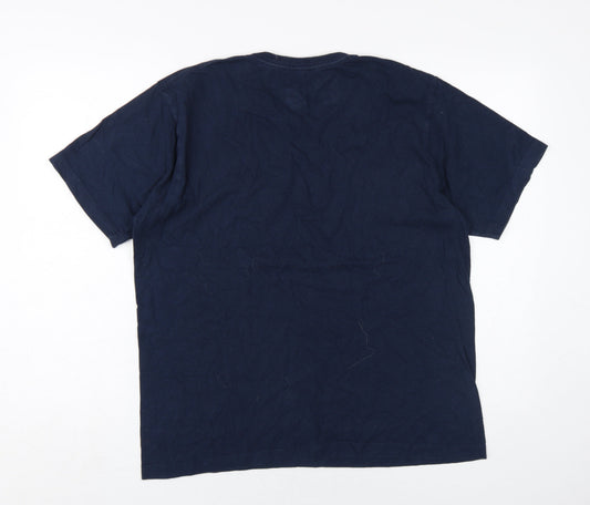 Mens UK Size L DKNY Blue  T-Shirt