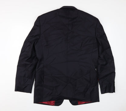 Mens UK Size 40 Samuel Slater Regular Black Suit Jacket
