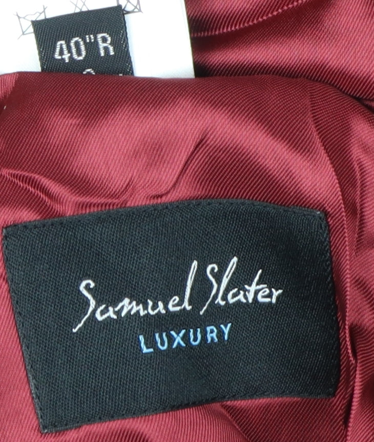 Mens UK Size 40 Samuel Slater Regular Black Suit Jacket