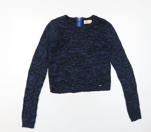 Womens UK Size S Hollister Blue Pullover Jumper