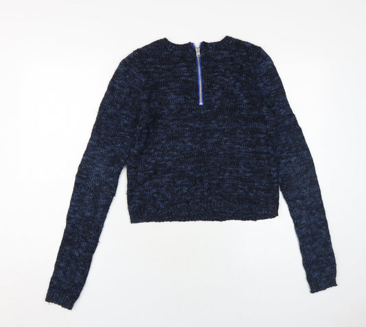 Womens UK Size S Hollister Blue Pullover Jumper