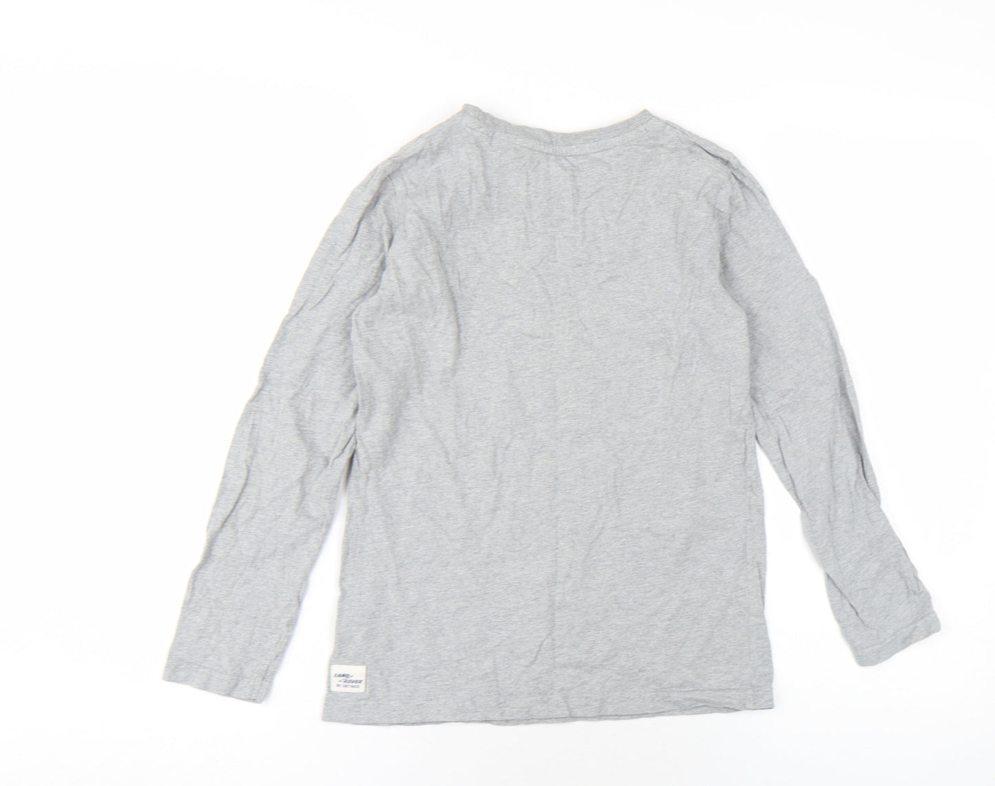 FatFace Boys Grey Graphic Long Sleeve T-Shirt 10-11 Years
