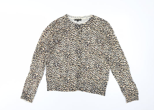 Jeanne Pierre Women’s Animal Print XL Cardigan