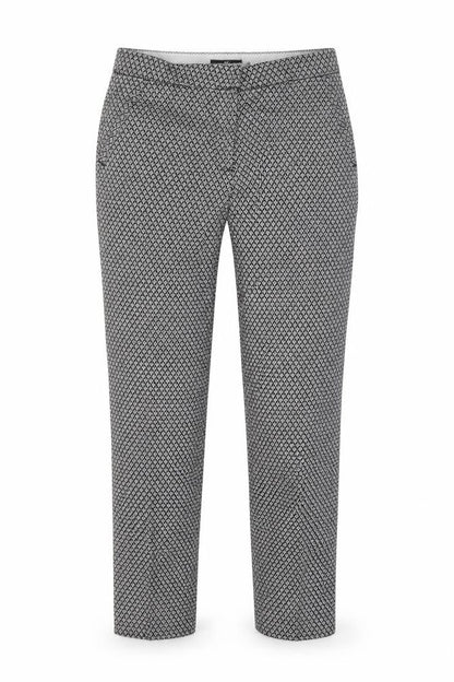 Womens UK Size 8 H&M Slim Fit Cropped Black Trousers