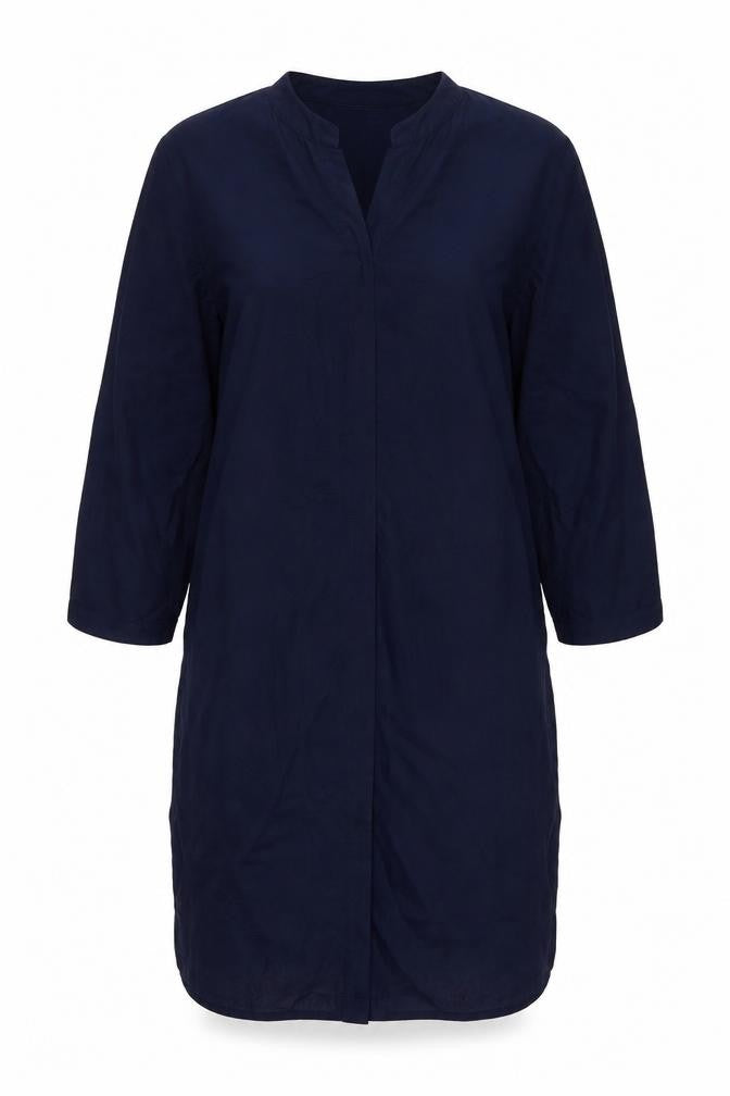 Womens UK Size 8 Marks and Spencer Blue Tunic Blouse