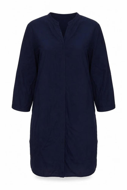 Womens UK Size 8 Marks and Spencer Blue Tunic Blouse