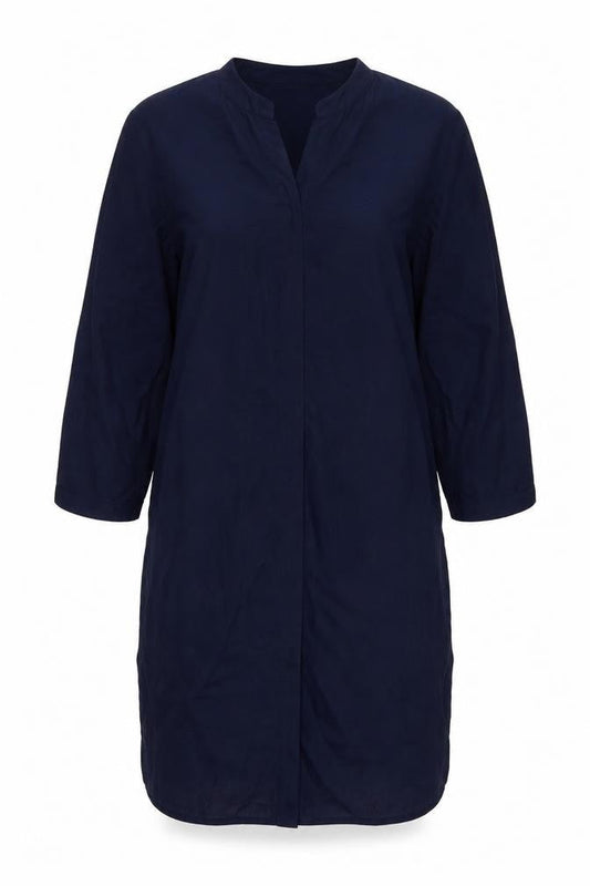 Womens UK Size 8 Marks and Spencer Blue Tunic Blouse