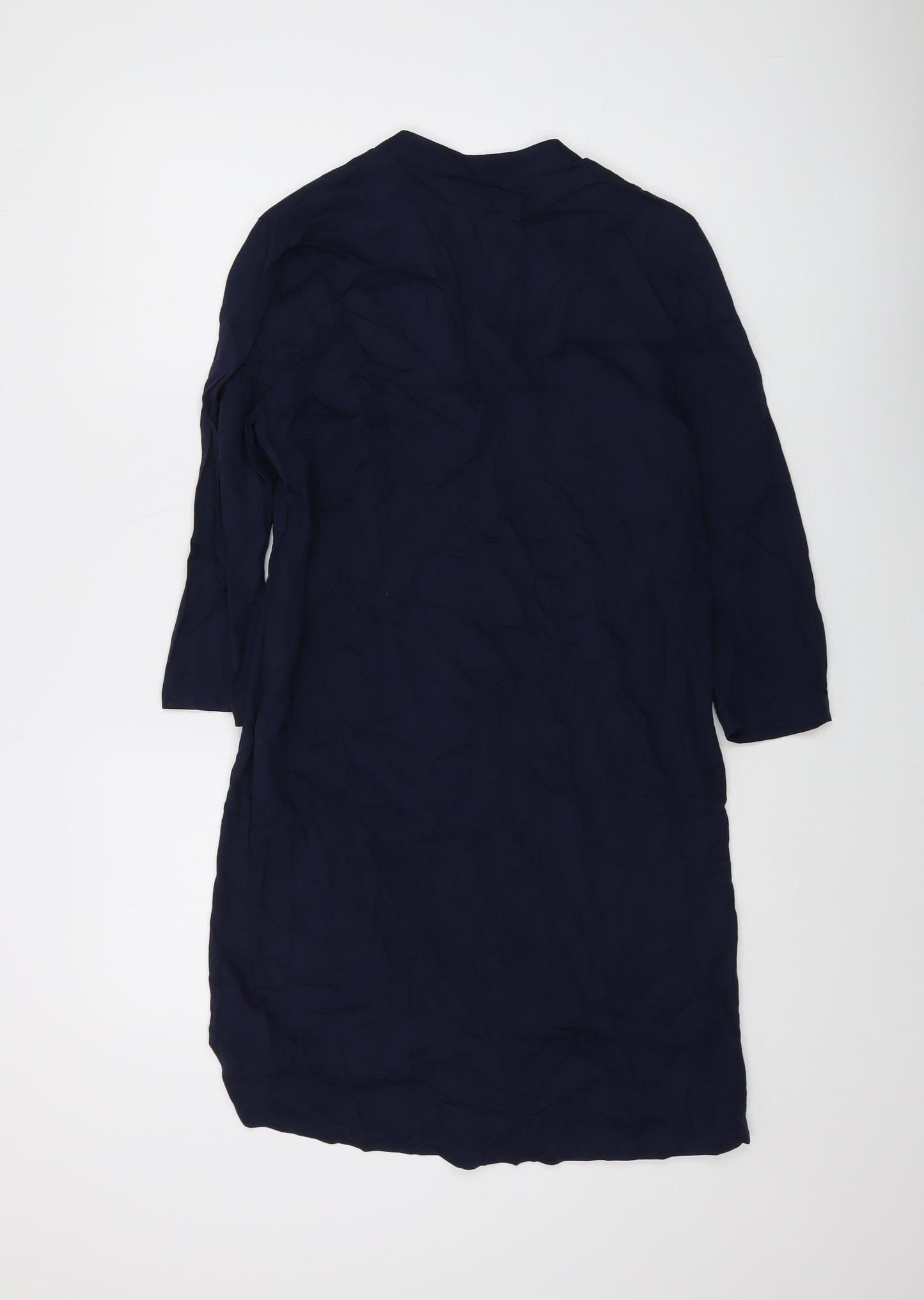 Womens UK Size 8 Marks and Spencer Blue Tunic Blouse