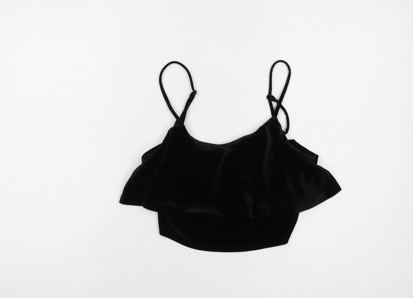 Womens UK Size 10 New Look Black Camisole Tank