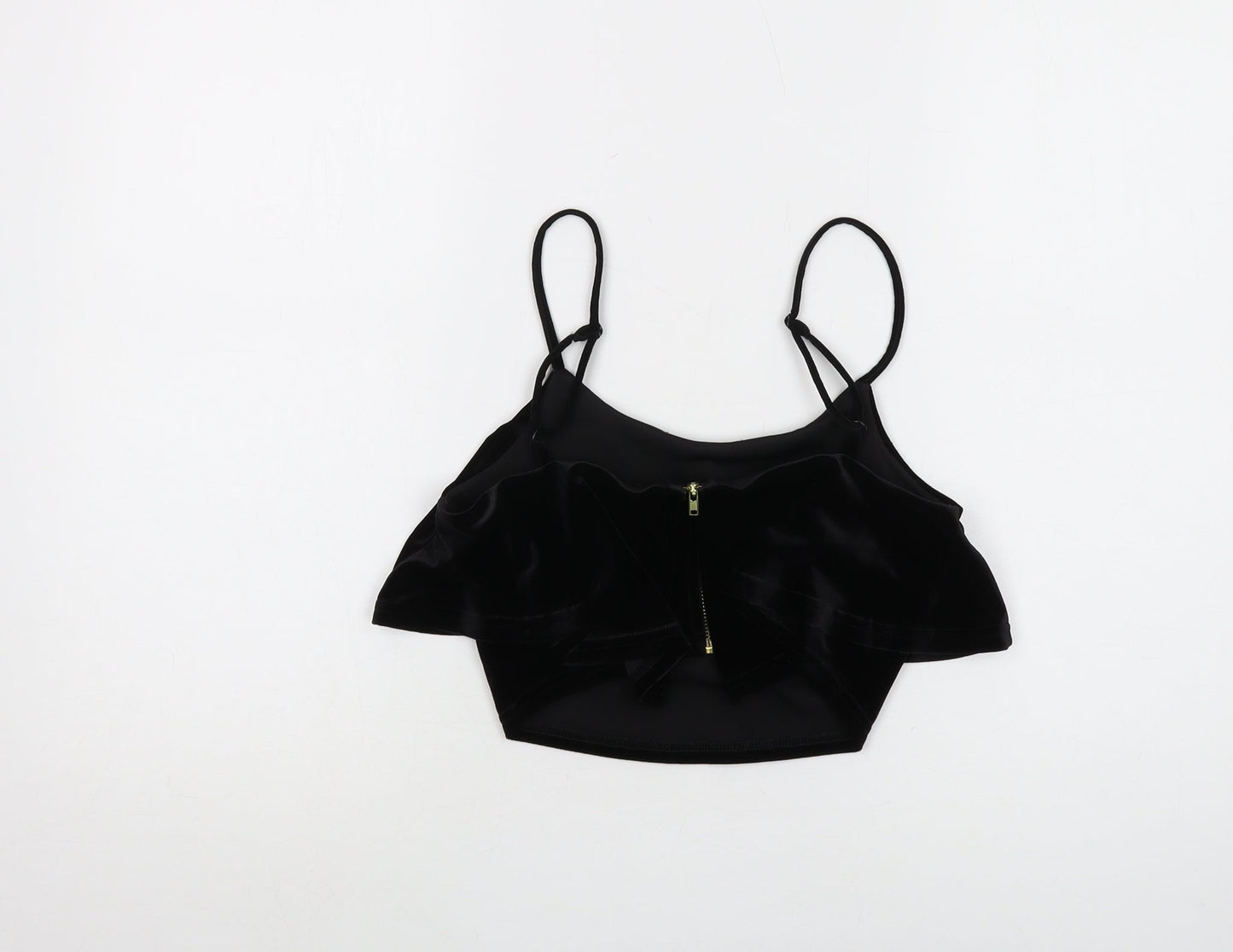 Womens UK Size 10 New Look Black Camisole Tank
