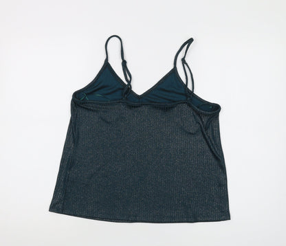 Womens UK Size 14 Marks and Spencer Green Camisole Tank