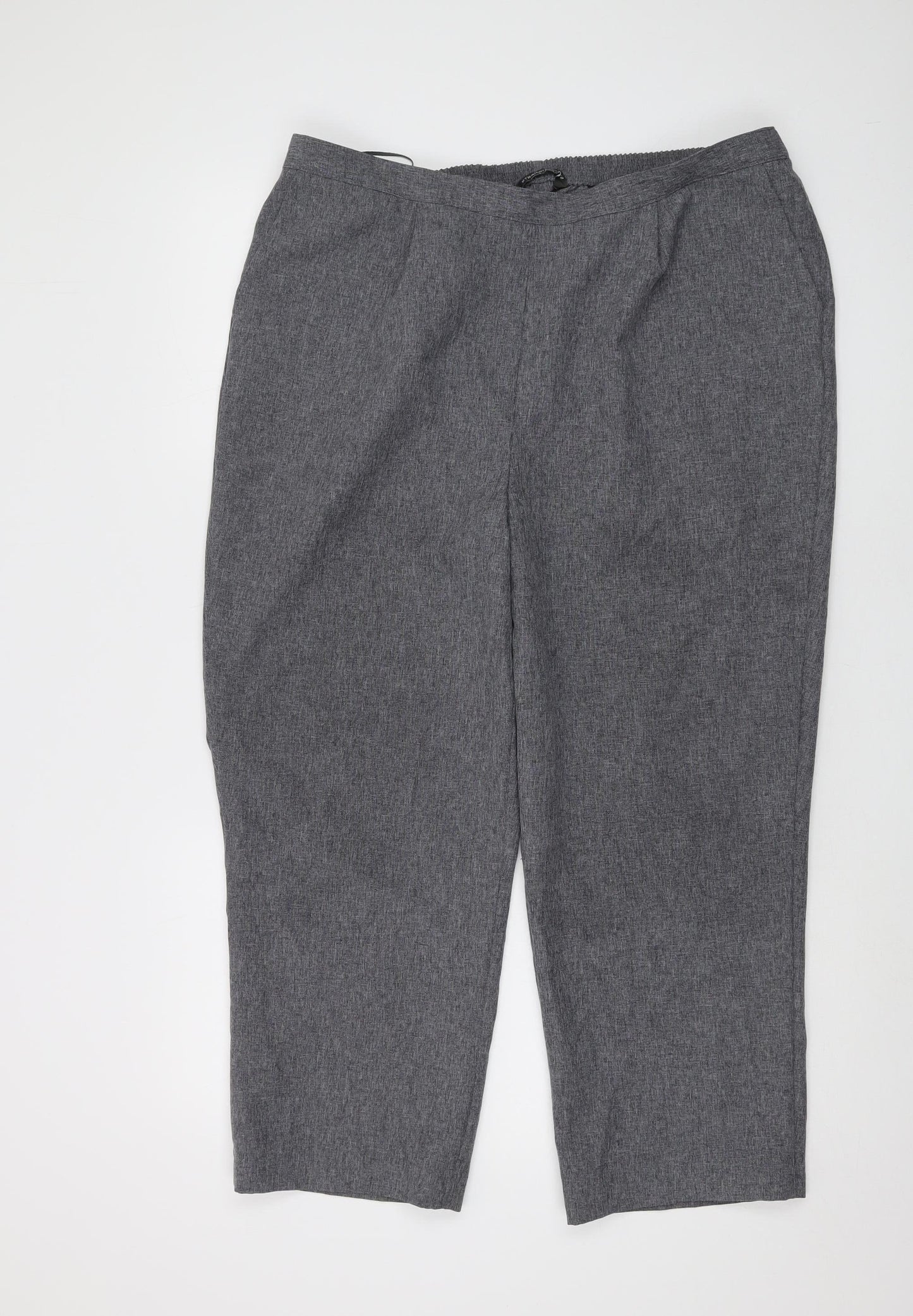 Womens UK Size 18 Bonmarché Regular Fit Regular Grey Trousers