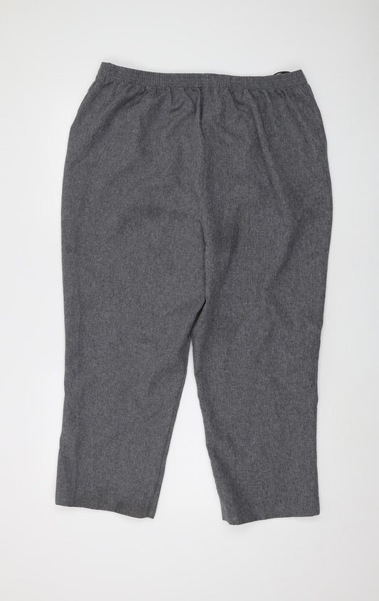 Womens UK Size 18 Bonmarché Regular Fit Regular Grey Trousers
