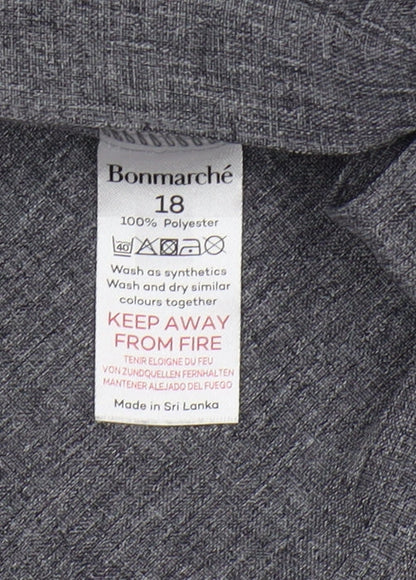 Womens UK Size 18 Bonmarché Regular Fit Regular Grey Trousers