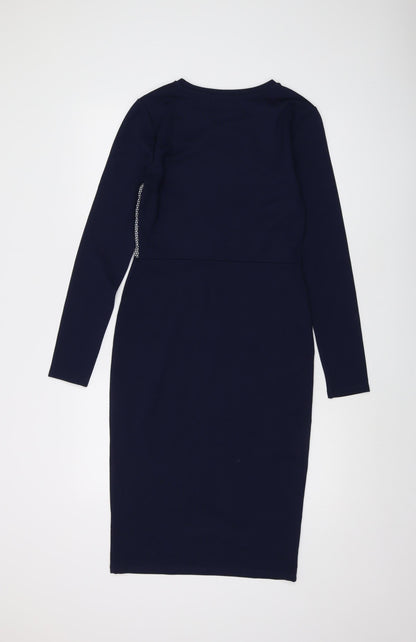 Marks and Spencer Women's Blue Bodycon Dress Size 8