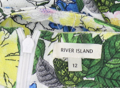 Womens UK Size 12 River Island Pleated  Skirt