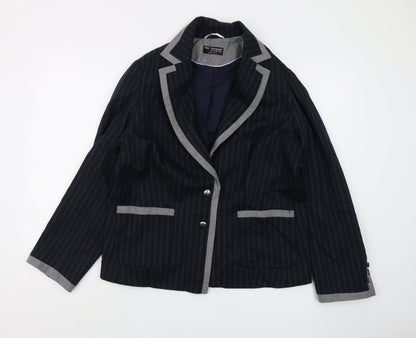 Marks and Spencer Women's Black Pinstripe Blazer