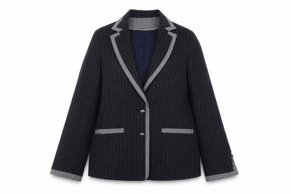 Marks and Spencer Women's Black Pinstripe Blazer