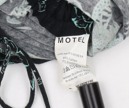 Motel Women's Black Dragon Print Bodycon Dress XS