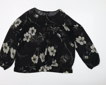 Womens UK Size 18 NEXT Black  Blouse