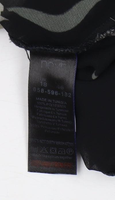 Womens UK Size 18 NEXT Black  Blouse