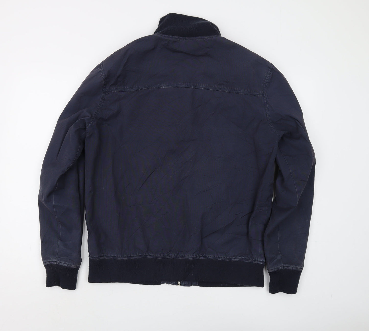 White Stuff Men's Blue Bomber Jacket, M, Casual Style