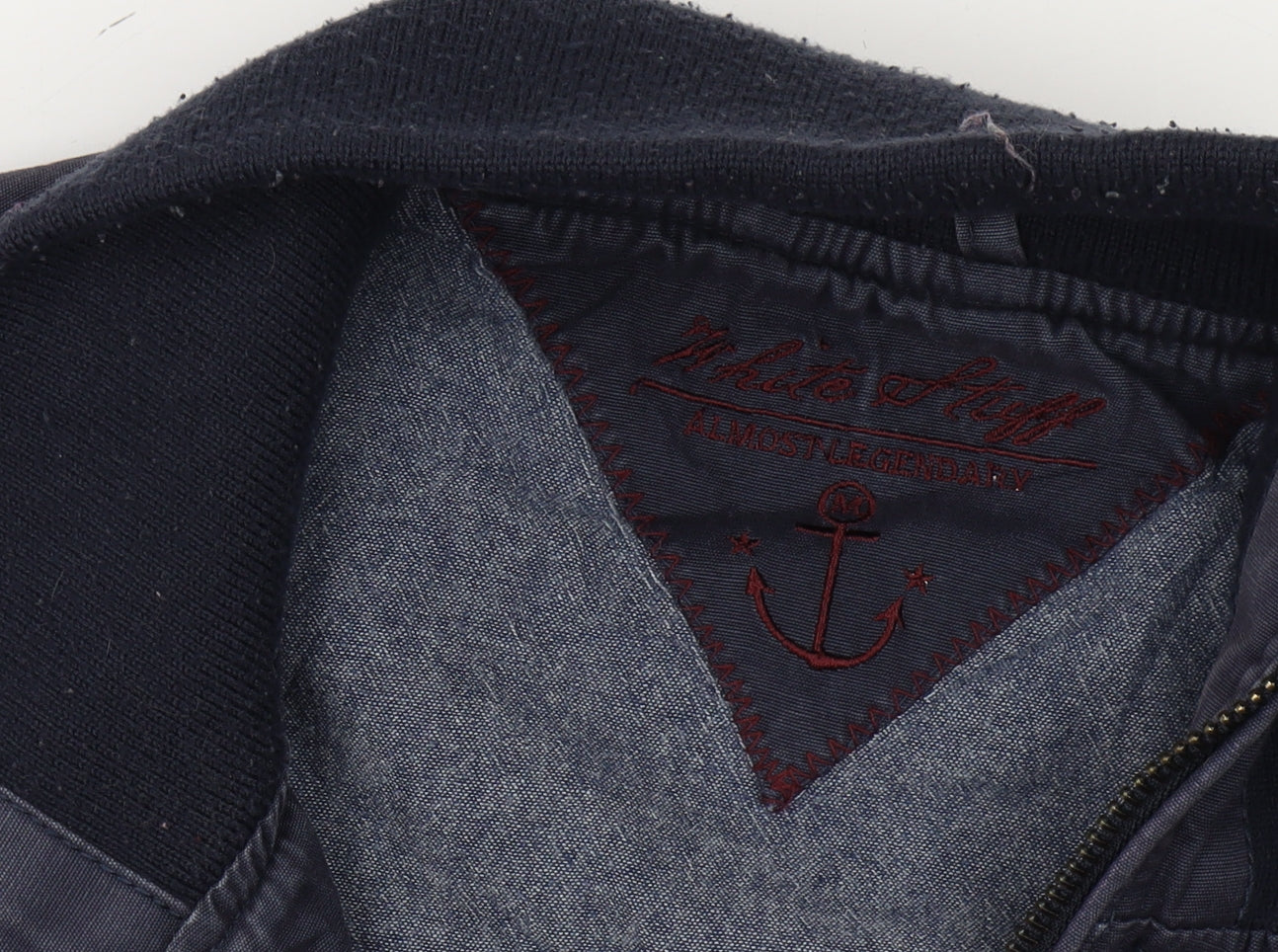 White Stuff Men's Blue Bomber Jacket, M, Casual Style