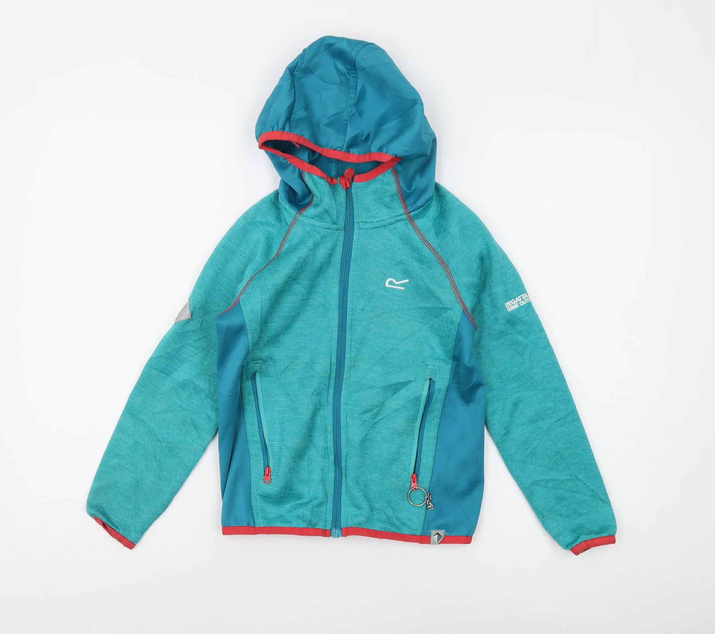 Regatta Boys Green Full Zip Hoodie 8 Years Outdoor Style