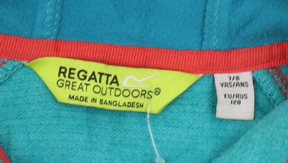 Regatta Boys Green Full Zip Hoodie 8 Years Outdoor Style