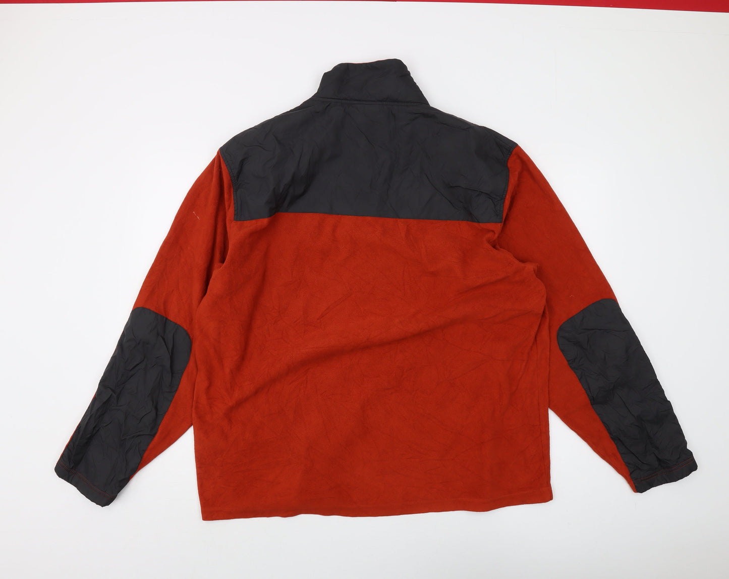 Mens UK Size XL Nautica Red 1/4 Zip Sweatshirt