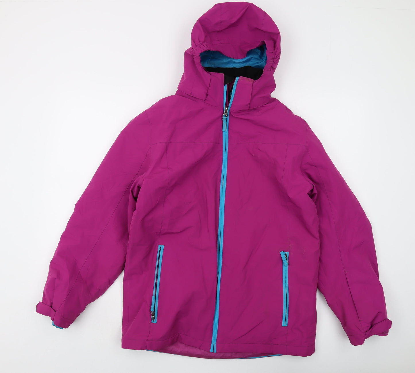 Crane Unisex Kids Pink Puffer Jacket, 16 Years, Hooded, Winter